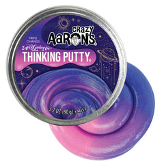 Crazy Aaron's Thinking Putty Intergalactic in a 4-inch tin with triple color change.