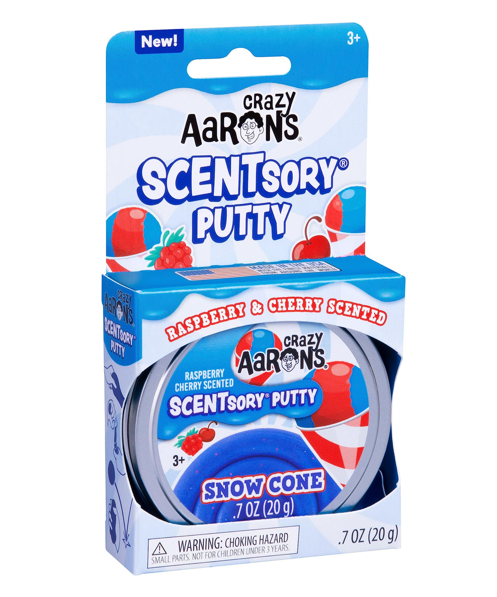 Crazy Aaron's Snow Cone packaging highlights USA-made quality and durability.