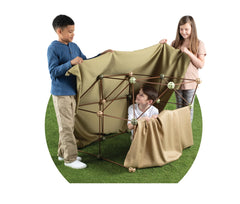 Crazy Forts Camo portable kit supports quick setup and easy cleanup after playtime.