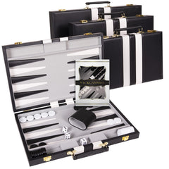 Crazy Games backgammon dice shakers included for smooth rolling