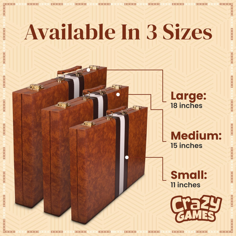 Crazy Games doubling cube and dice shakers support strategic play on the go.