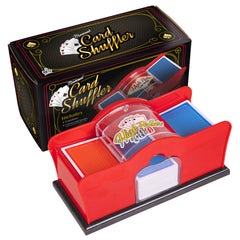 Crazy Games red manual card shuffler durable construction for long sessions