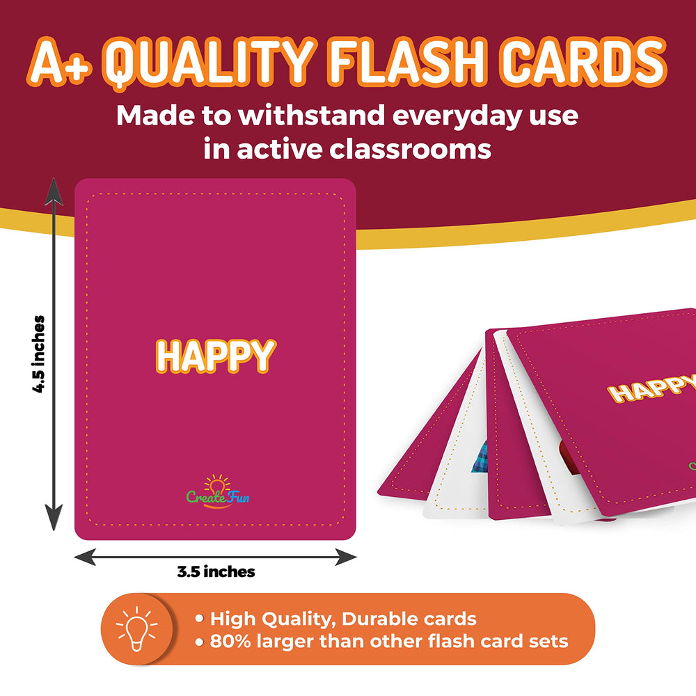 CreateFun surprised emotion card for quick perception checks.