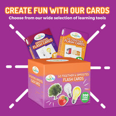 CreateFun Go Together flashcards feature durable coatings for everyday use.