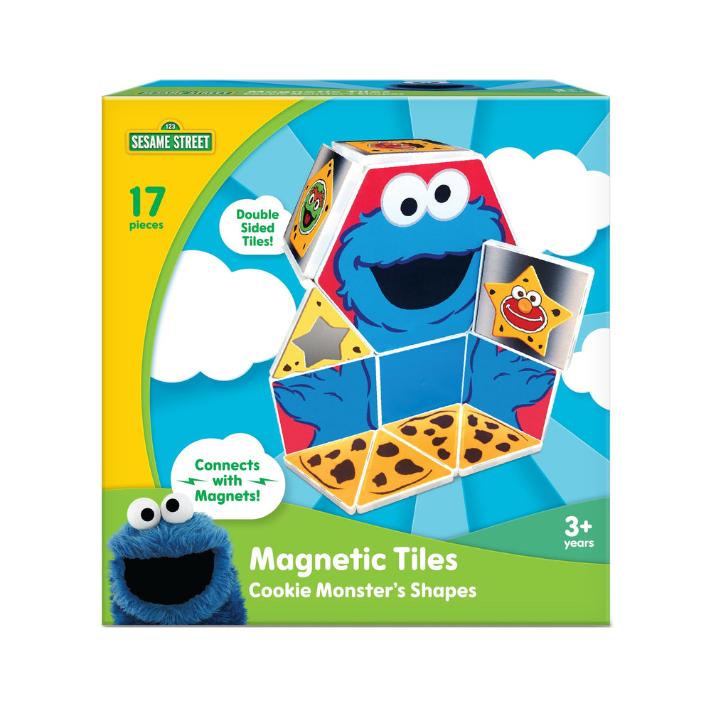 CreateOn Cookie Monster hexagon tile for hands-on geometry exploration.