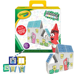 CreateOn Crayola Doodle Magnetic Tiles 24-piece set enables imaginative building anywhere.