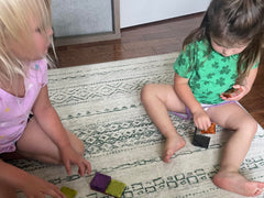 CreateOn Crayola Halloween mini PIP-Tiles magnetic tiles set shown for versatile play