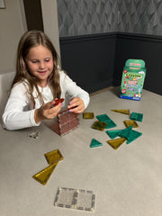 CreateOn Crayola holiday tiles inspire creative building sessions.