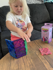 CreateOn Crayola Magnetic Tiles glitter 14-piece set sparks collaboration