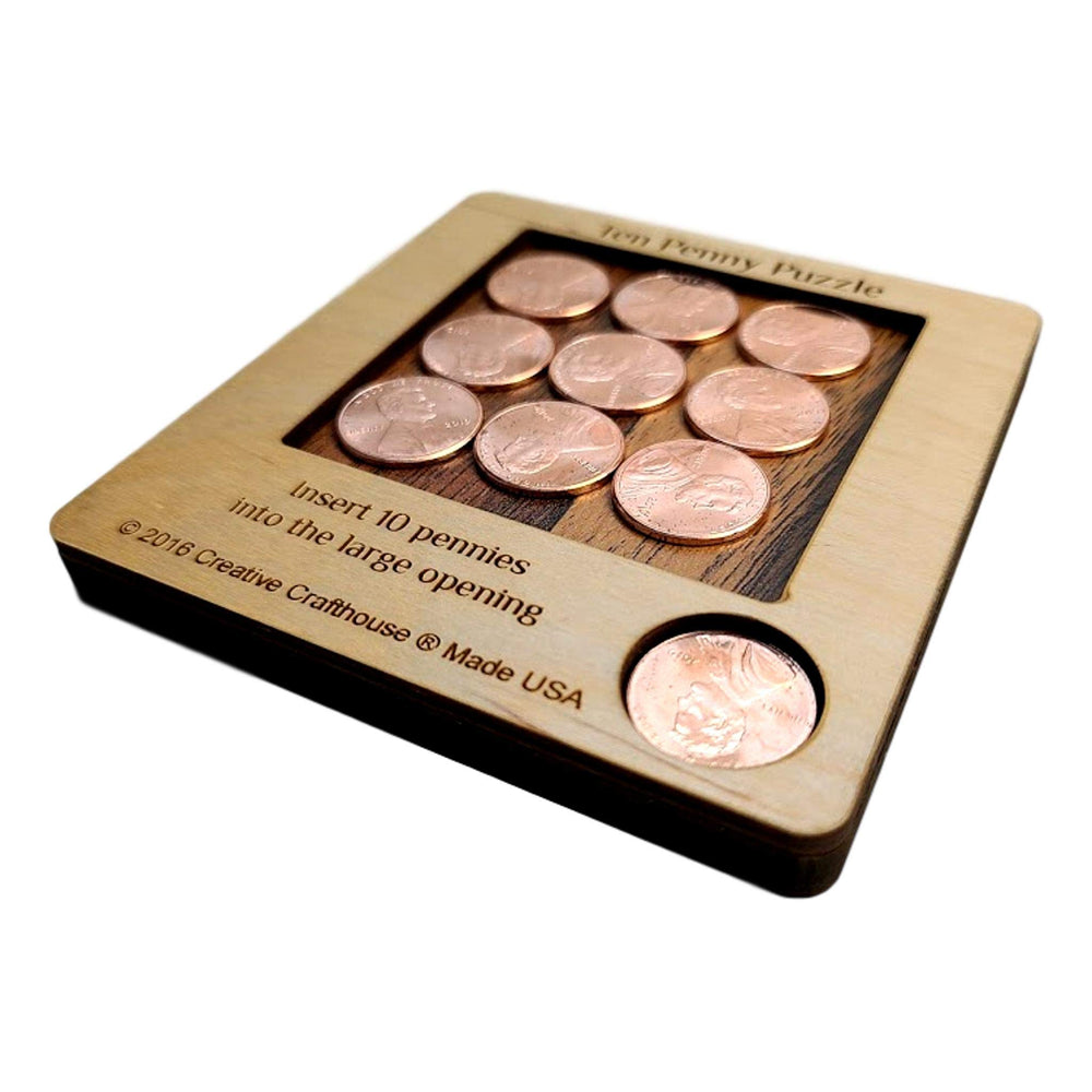 Creative Crafthouse puzzle on office shelf invites quick thinking breaks.