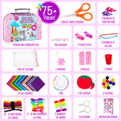 Creative Kids Felt Sewing Kit felt sheets and needles for hands-on crafting.