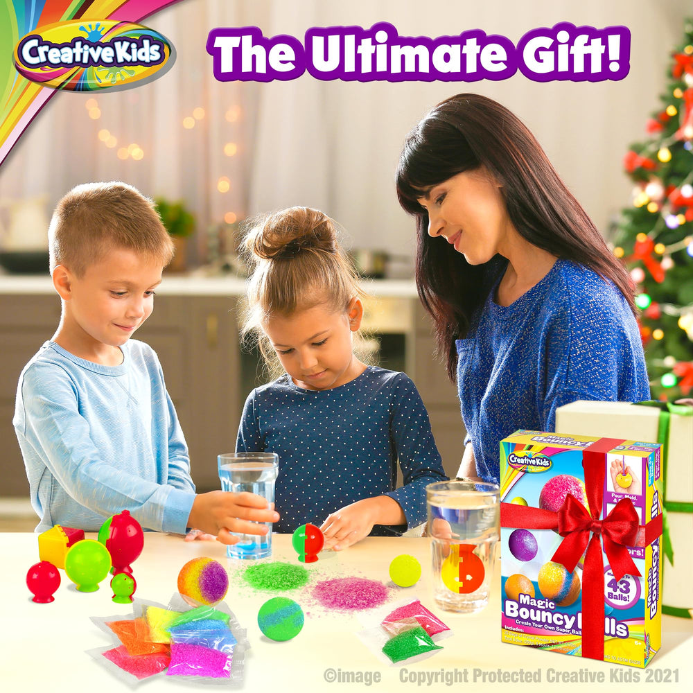 Creative Kids Magic Bouncy Balls neon colors invite playful color mixing.