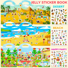 Creativetrees jelly sticker book desert theme explores vibrant desert imagery for kids