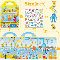 Creativetrees jelly sticker book travel use supports screen-free activity during journeys