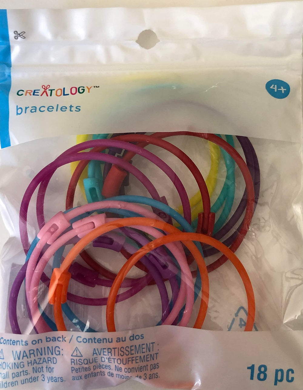 Creatology 7-inch bead bracelets ready for customization with charms and beads at home.
