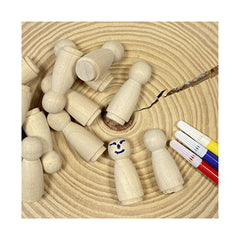 Cregugua paintable doll figures great for decorations, learning toys, and imaginative play
