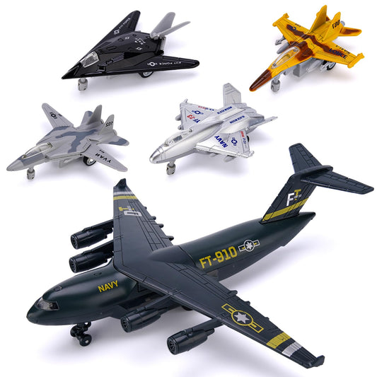 Crelloci 5-pack army airplane toys set boosts imaginative play for kids.
