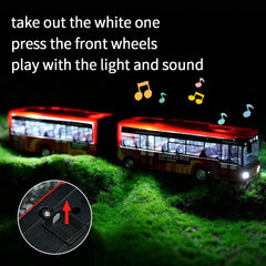 Crelloci City Bus Toy pull-back action demonstrated for quick play