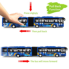 Crelloci 1:80 scale bus measures about 11 inches for small hands
