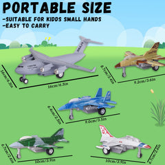 Crelloci five-pack army airplanes for screen-free flight fun