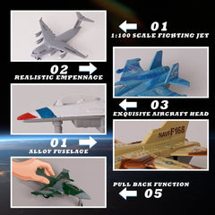 Crelloci pull-back jet toy blue offers easy fun