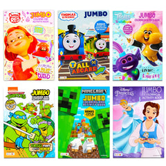 Interior sample of Crenstone bulk coloring books showing 32-page titles for extended coloring