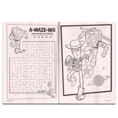crenstone toy story coloring book with markers offers mess-free coloring on the go.