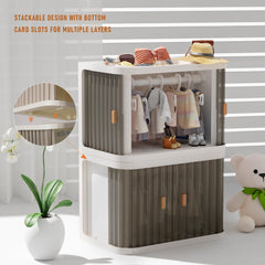 Creproly doll wardrobe ultra-thin folded profile fits drawers and travel