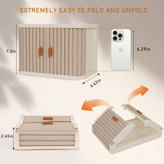 Creproly stackable base grooves enable expanding storage.