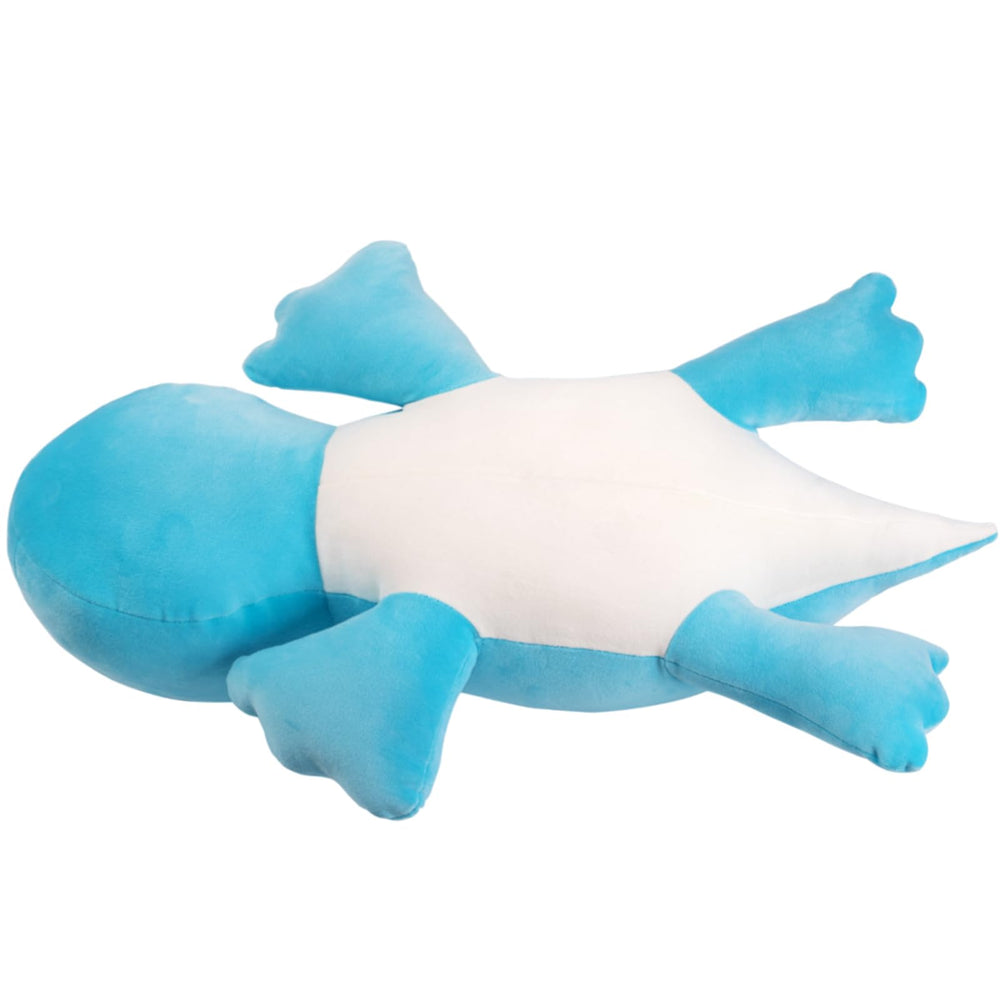 Crillop blue dinosaur plush in extended hug position—full-body comfort.