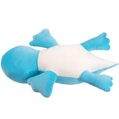 Crillop blue dinosaur plush in extended hug position—full-body comfort.