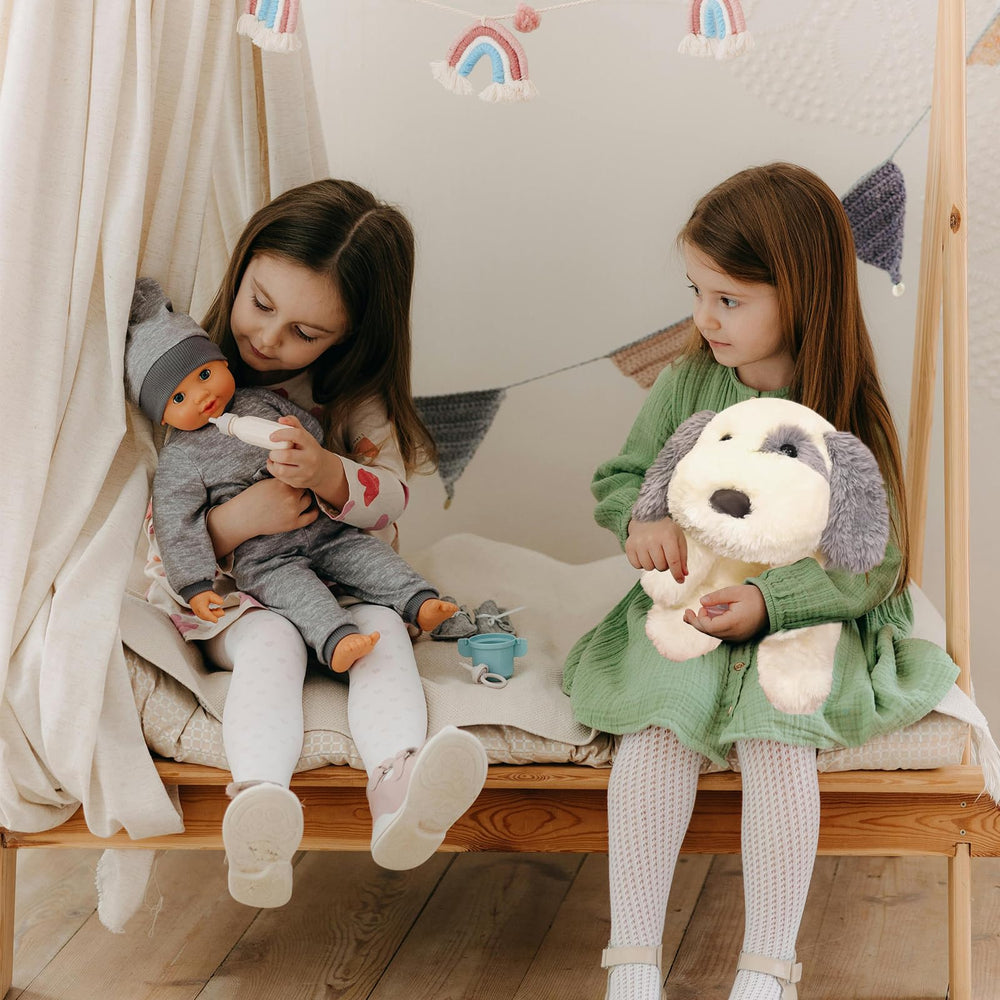 Crillop gift-ready weighted dog plush for birthdays and holidays.