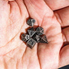 CRITALLIC portable DND dice for travel-ready RPG sessions.