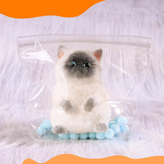 CritterCopia Big Taba Cat on desk shows playful decor and companionship.