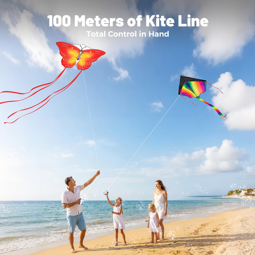 Crogift 3-pack kite handles for comfortable grip during flying.