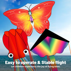 Crogift nylon kite fabric ensures durable, quick-assembly flights.