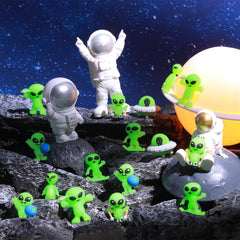 CroBlissful fluorescent alien figures enhance hidden games and scavenger hunts.