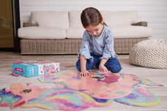 Crocodile Creek ages 4-up unicorn puzzle designed for young builders.