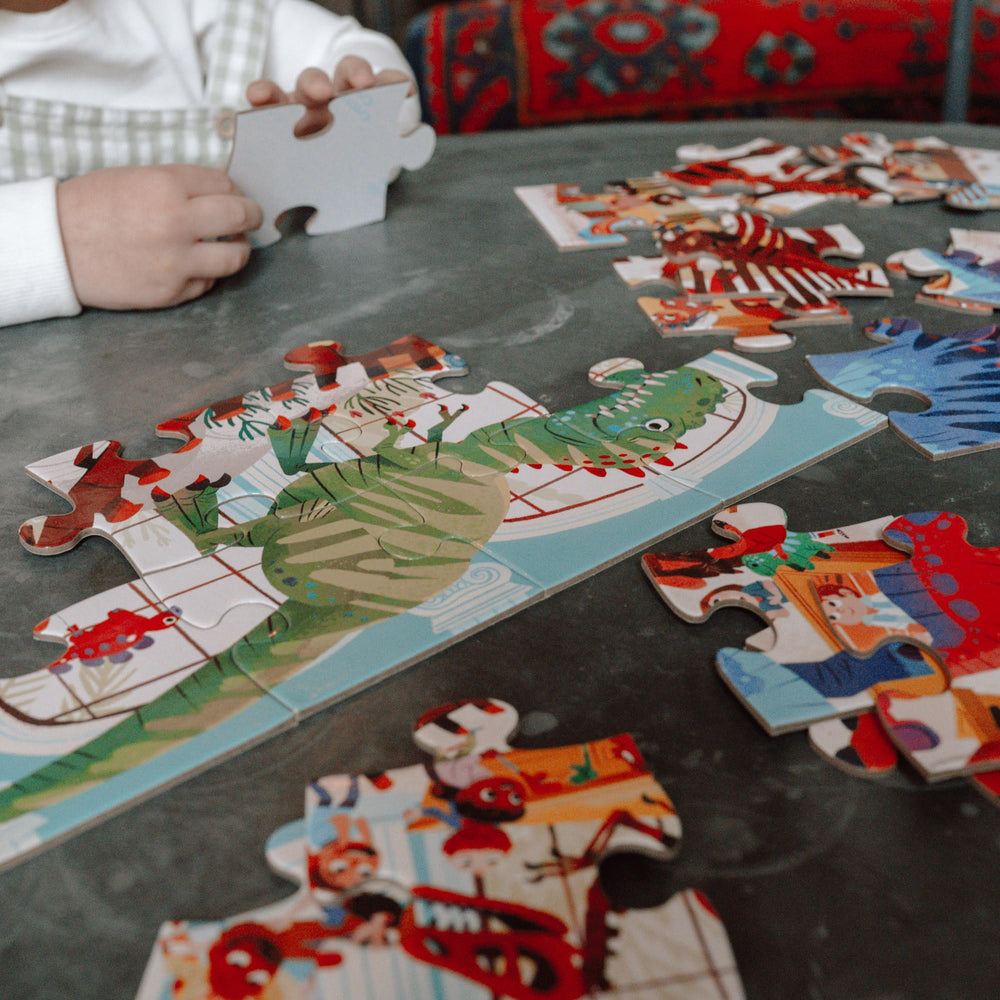 Crocodile Creek floor puzzle for kids ages 4-8 supports problem solving and collaborative play