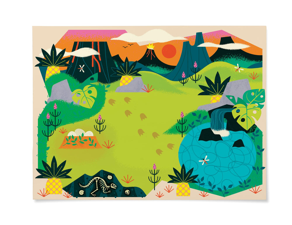 Crocodile Creek giant art scene for coloring and display.