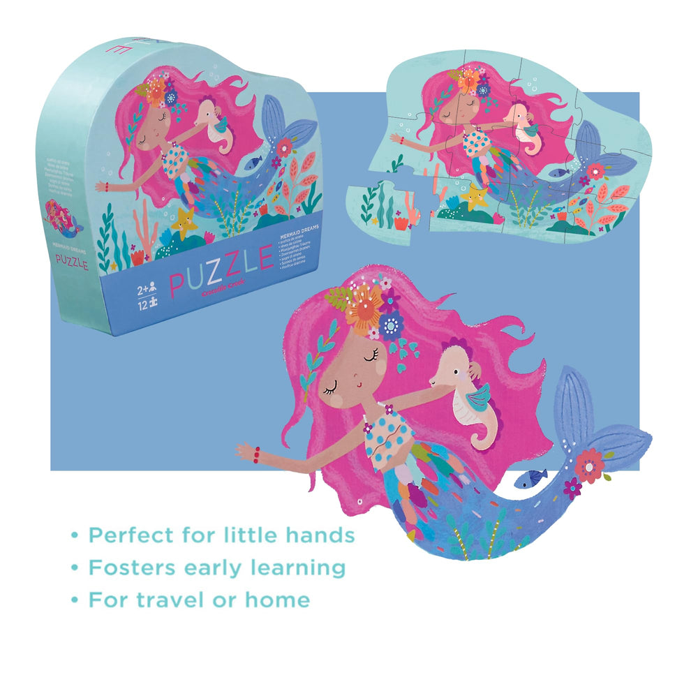 Crocodile Creek Mermaid Dreams promotes floor play and imaginative exploration.