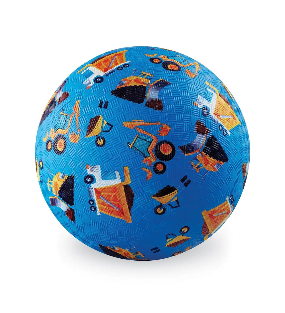 Crocodile Creek playground ball with blue bug design; great for backyard kickball and games