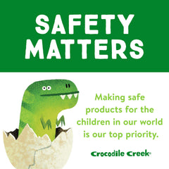 Crocodile Creek Wild Safari soy-based ink printing preserves bright colors.