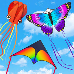 Crogift three-pack kites stable-flight performance for confident beginners