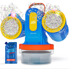 Croove bubble machine showing 180° rotation for dynamic outdoor bubbles