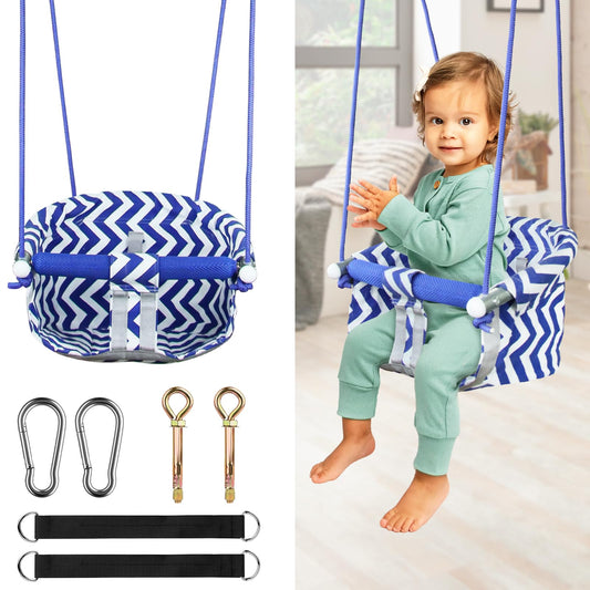 CROSDE Comfy toddler swing seat with canvas for safe outdoor play