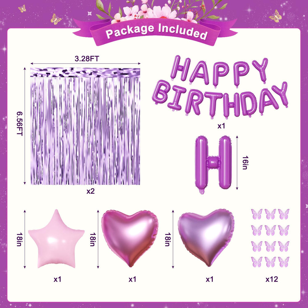 CROSSFINGERS 40 balloons in pink purple and gold purple brighten the party color palette