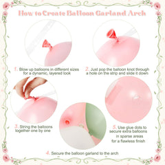 CROSSFINGERS balloon arch glue dots included for quick assembly.