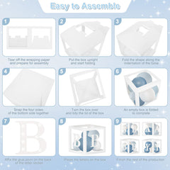 CROSSFINGERS balloon chain and glue points simplify arch assembly and layout.