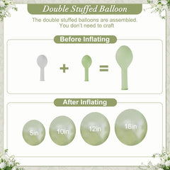 CROSSFINGERS bridal shower backdrop with soft greens evokes elegant celebration vibes.